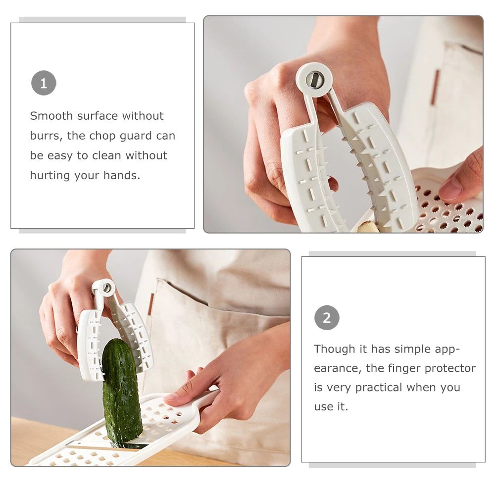 

2Pcs Finger Protective Guards Cutting Safety Tools Vegetable Fruit Hand Guard Kitchen Essential Finger Cover