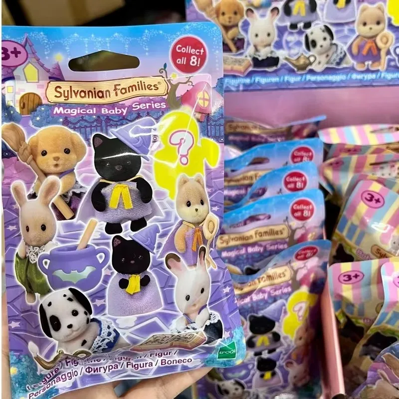 Figuras de Anime originales de Sylvanian family, adornos mágicos para habitación, pastel de Camping, vestido de bebé, regalo de juguetes para familias