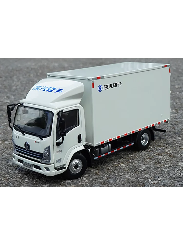 Diecast 1:24 Scale Shaanxi Automobile Delong K3000 Light Truck Model Box Truck Alloy Car Model Collection Decoration Gift Toys