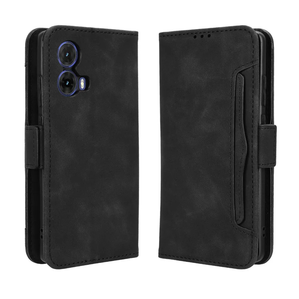 For Moto G85 5G / S50 Neo 5G Wallet Case Magnetic Book Flip Cover Card Photo Holder Luxury Leather Mobile Phone Cases image 2