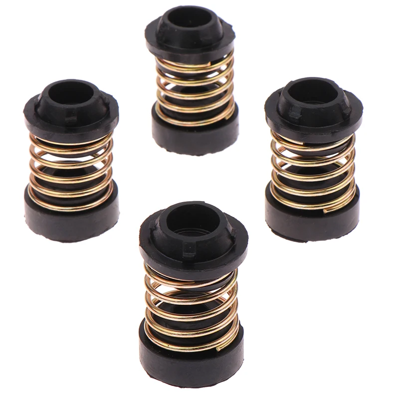 4 PCS Refrigerator Freezer Compressor Shock Pad Spring Shock-absorbing Mounting Foot Rubber Mat Fridge Compressor Vibration Pad