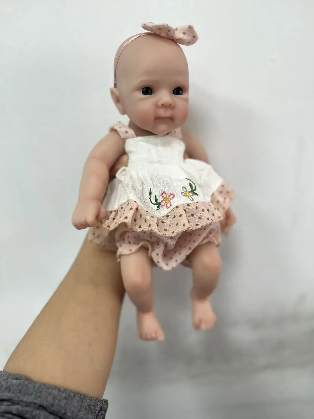 Muñeca Reborn de silicona sólida de 12 ", Bettie, súper suave, blanda, elástica, tamaño para bebé recién nacido, muñecas prácticas, regalo para niños, juguete para la boca puede abrir