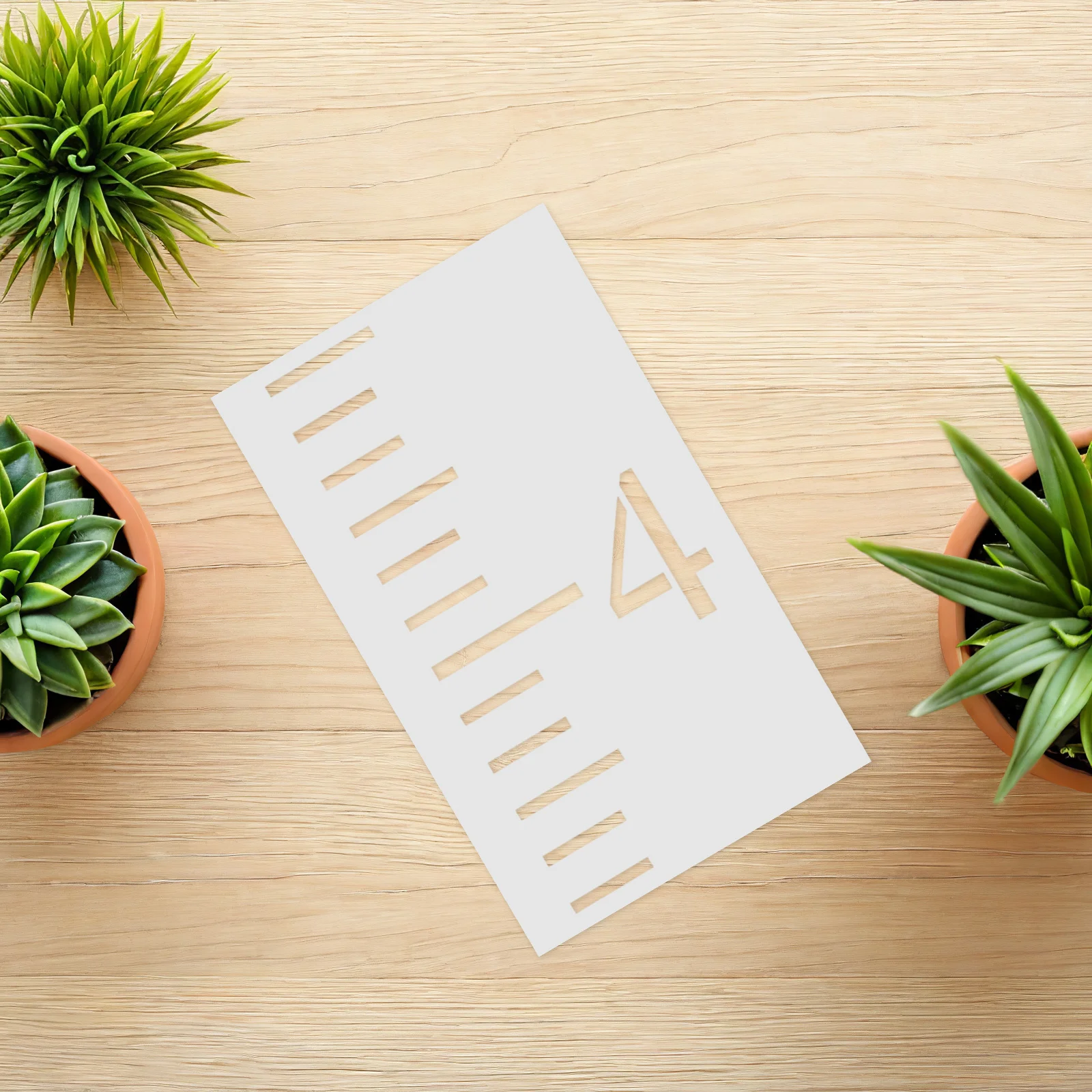 

6Pcs Height Ruler Stencil Reusable Growth Chart Template Rustic Farmhouse Style Paintable DIY Wall Decor 's