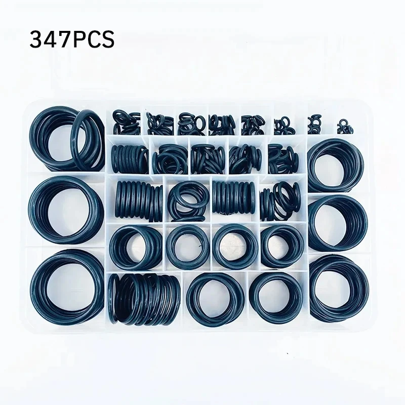 347pcs O Type Fluorine Rubber Repair Box Durable High Quality Excavator Seal Ring Box O Type Apron Repair Box