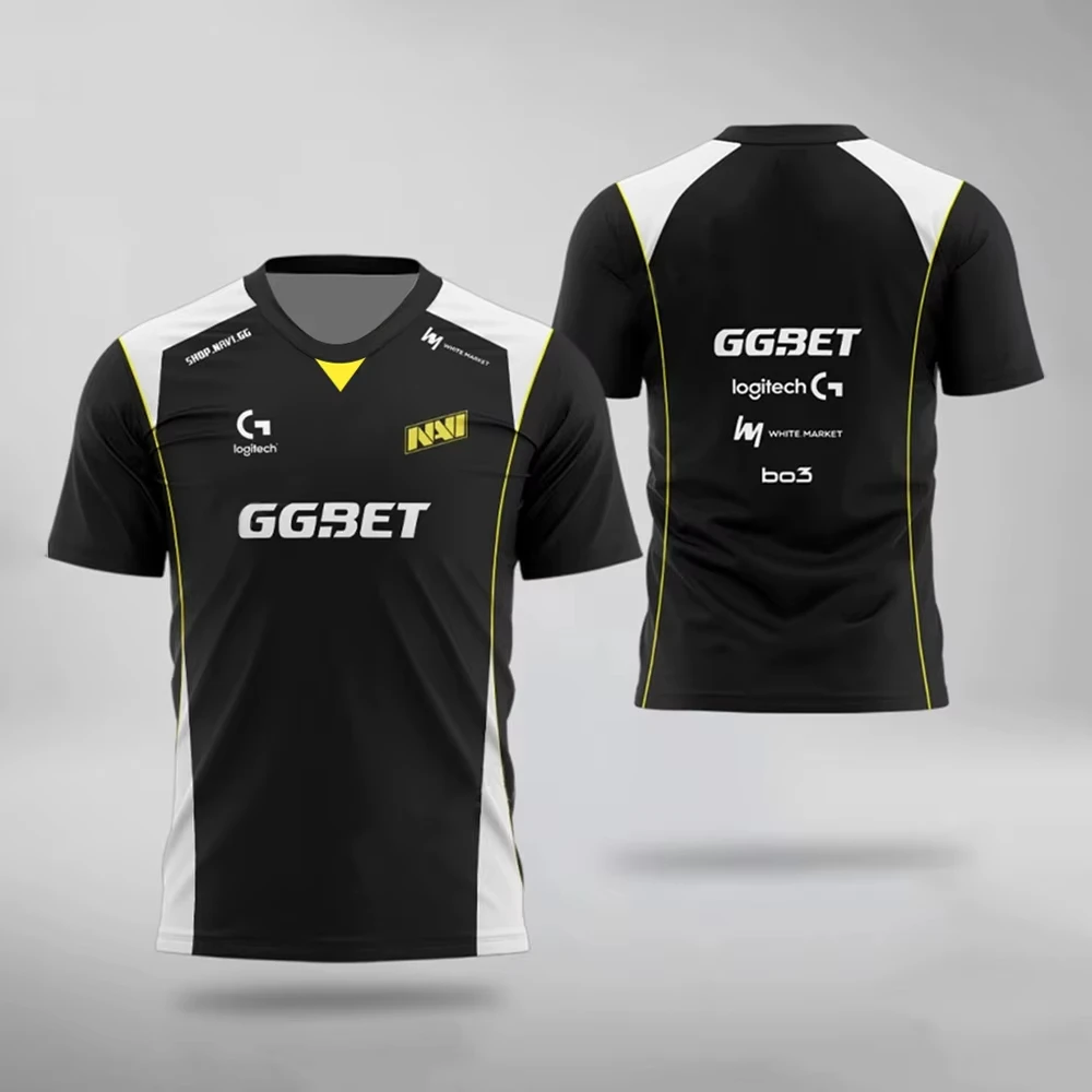 CS2 E-sports Team Uniform Jersey CS:GO Professional League Training Uniform Aleksib High Quality Short Sleeve Round Neck T-shirt