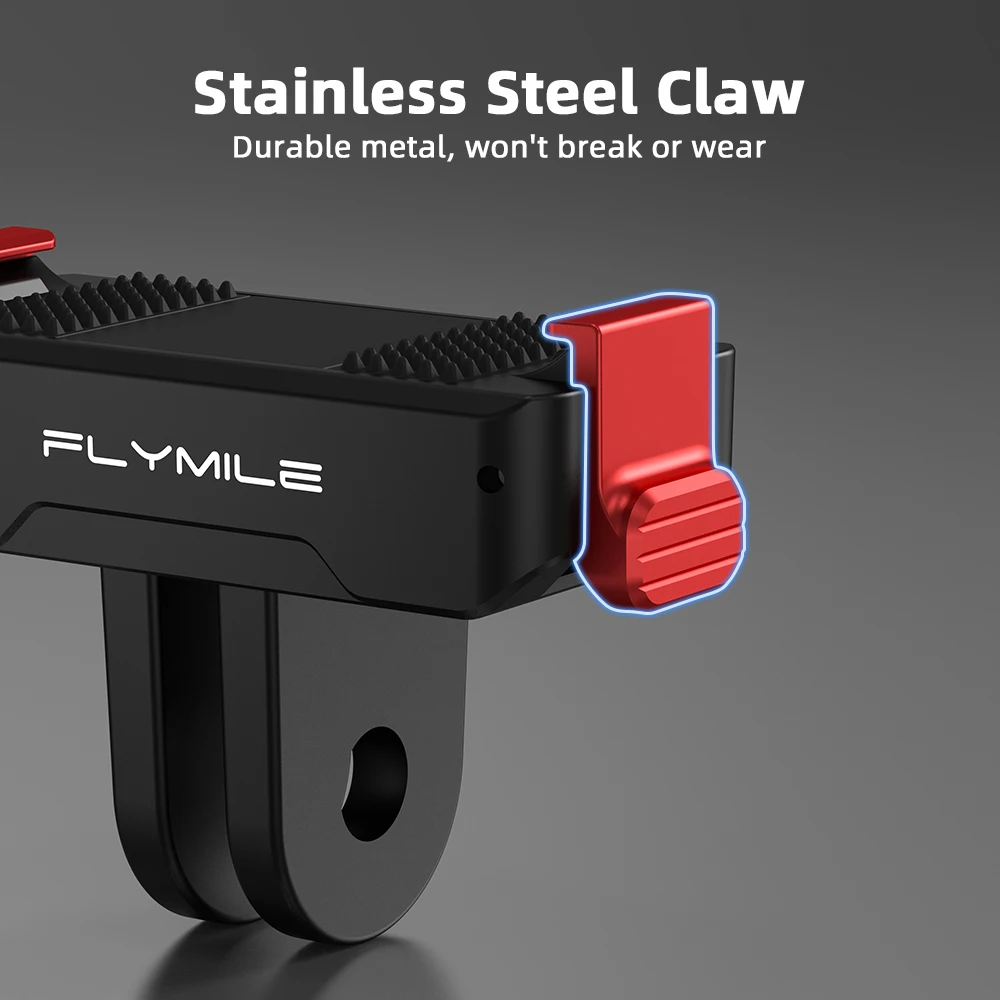 قاعدة محول مغناطيسية سريعة الإصدار من Flymile لـ DJI Osmo Nano/Action 6 تركيب ثابت ومحول تركيب بمخلبين #3