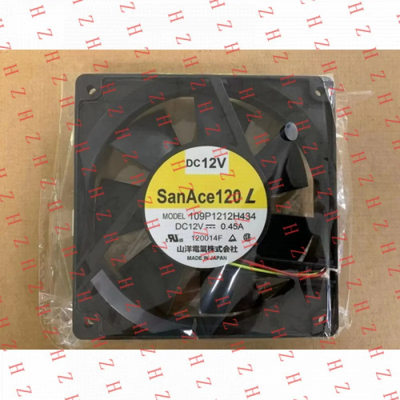 P+ 1pcs For SanAce 120 109P1212H434 fan DC 12V 0.45A 3 line 120*120*25MM MODEL