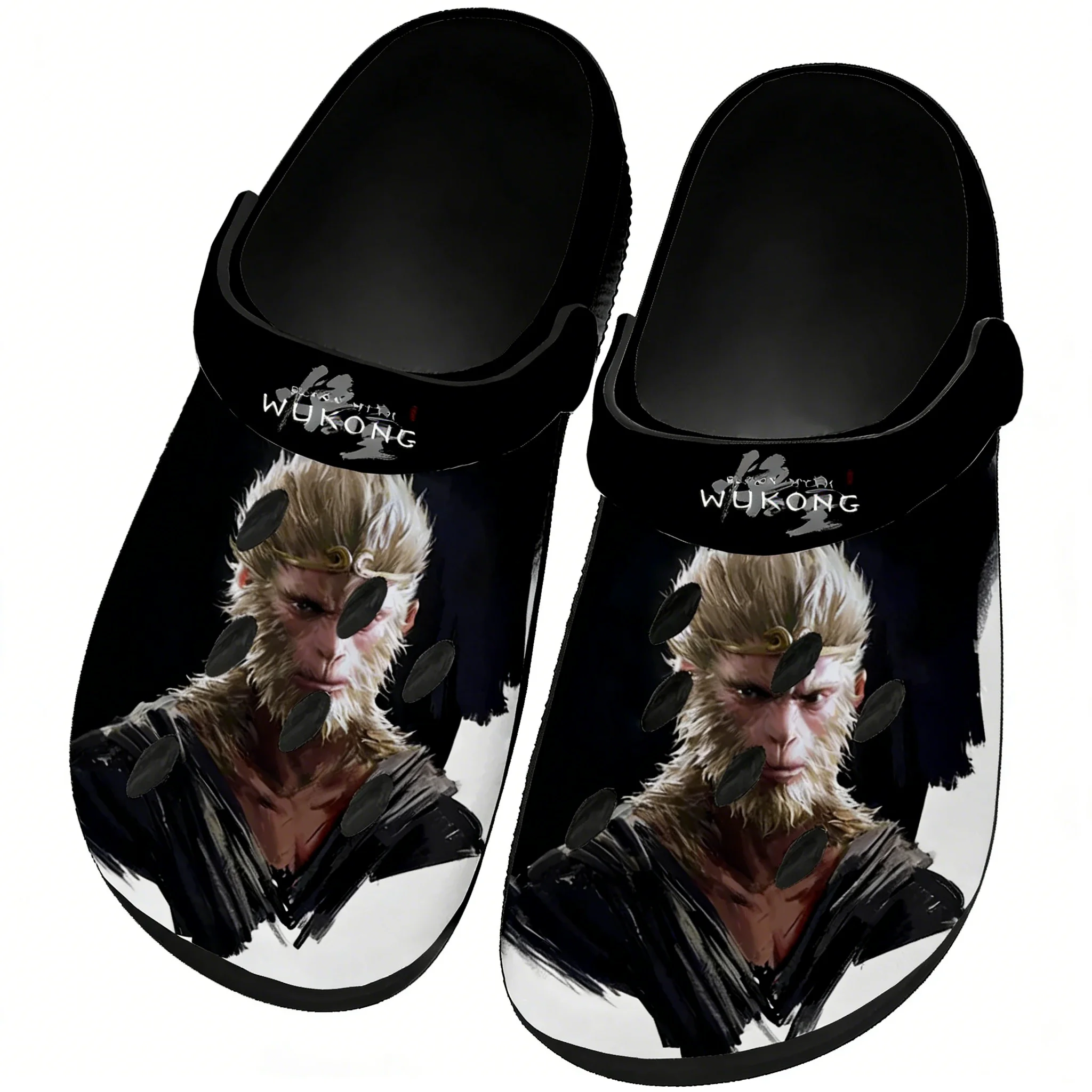 Black Myth Wukong Sandals Women Teenager Home Fashion Water Shoe High Quality Garden Breathable Comfort Beach Hole Slippers