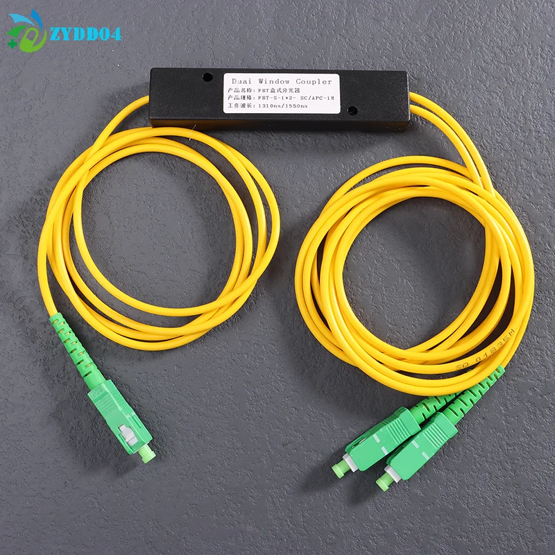 

●1Pcs 1x2 FTTH Fiber Optic Splitter 1 Point 2 Fiber Optic Splitter Box Tapered 1 To 2 Splitter Box SC/APC Computer Accessories