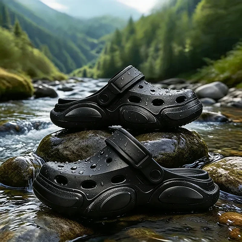 2026 Sommer Herren-Slipper Outdoor-Sandalen Strand Bequeme EVA Weiche Slides Clogs Lässige Gartenschuhe Herren Indoor-Hausschuhe – Detail 13