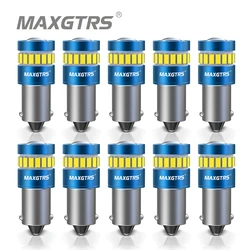 10x High Power Canbus Error Free BA9S T4W BAX9S H6W BAY9S H21W LED Reverse Parking Side Light License Plate Lights White