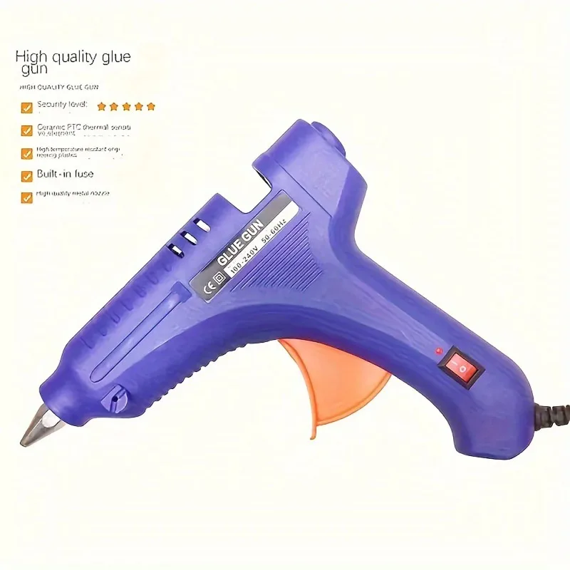 

100 watt heating gun, glass hot melt glue gun, mini hot melt glue gun - used for handicrafts, home repairs, fabrics, wood