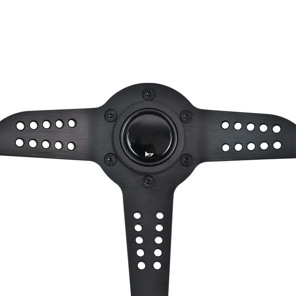 14 Inch Mono2026 Black Edition Genuine Leather Steering Wheel view 5