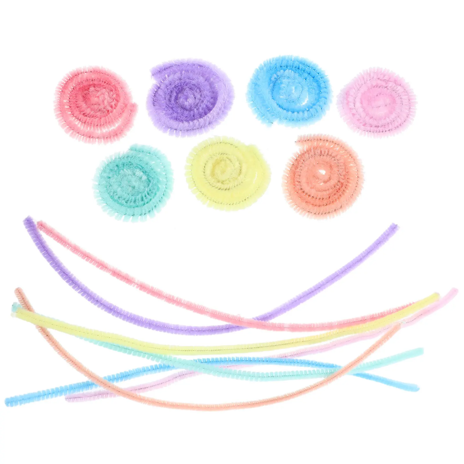 300Pcs Pastel Pipe Cleaners Bulk Craft Supplies Flexible Twisted Rods for DIY Flower Headbands Decorations Creative Projects view 3
