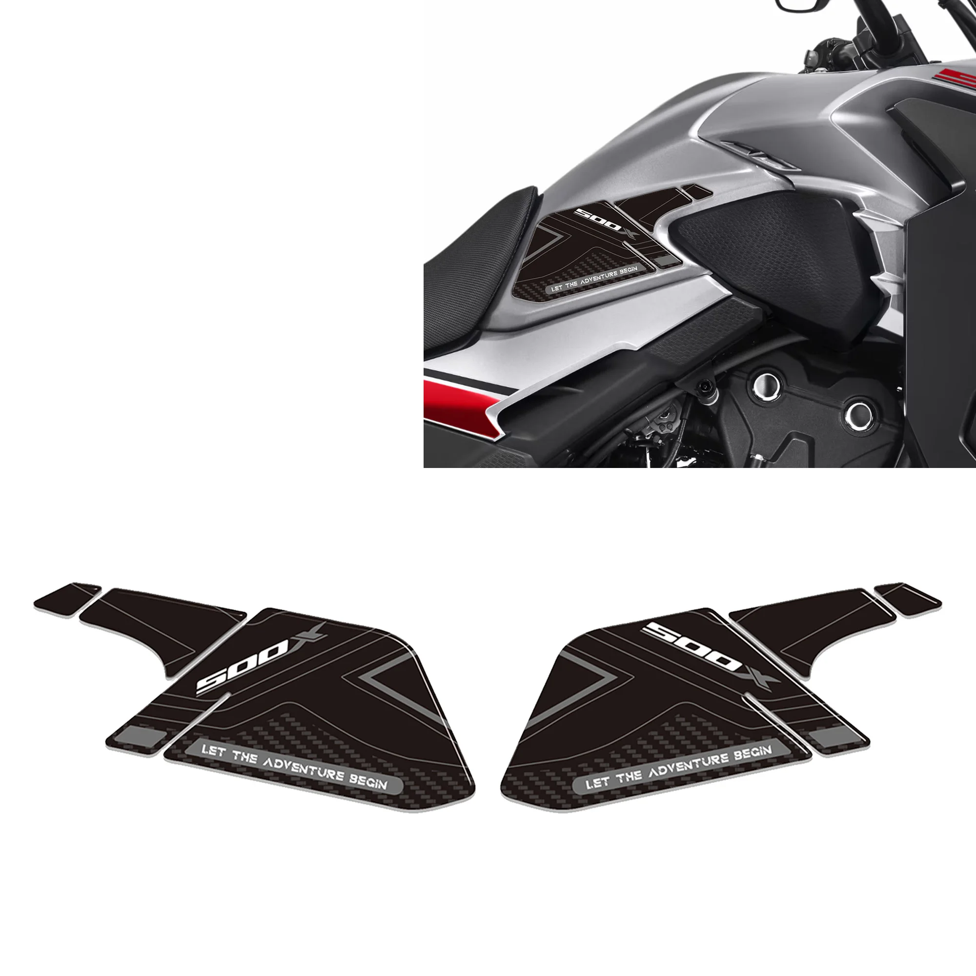 Motorcycle Tank Pad 3d Stickers Decal Rally Fairing Fender Protector For For CB500X CB500 X500X CB 2022-2023