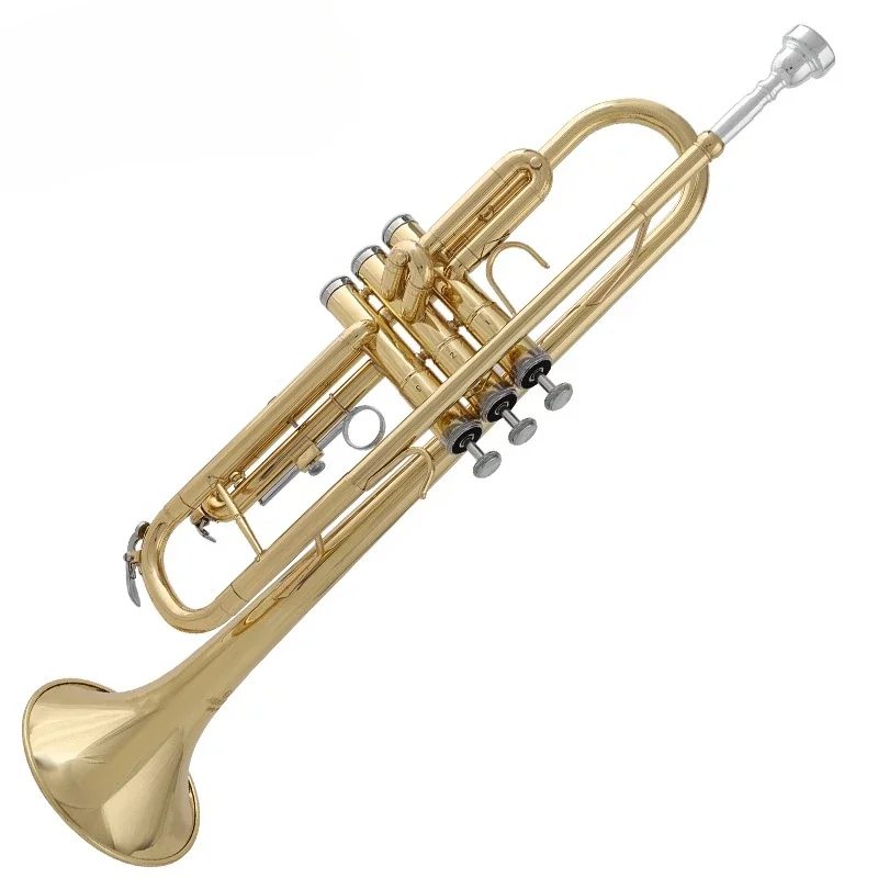 Factory Price JinBao TR-300 Yellow Brass Bb Key Standard Practice Trumpet