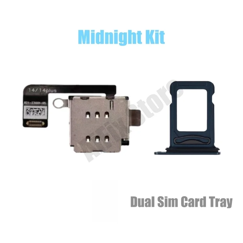 iPhone 14/14 Plus用eSIMからSIMへの変換アダプター（デュアルSIMカードトレイ付き）- シャーシに穴を開ける必要がある