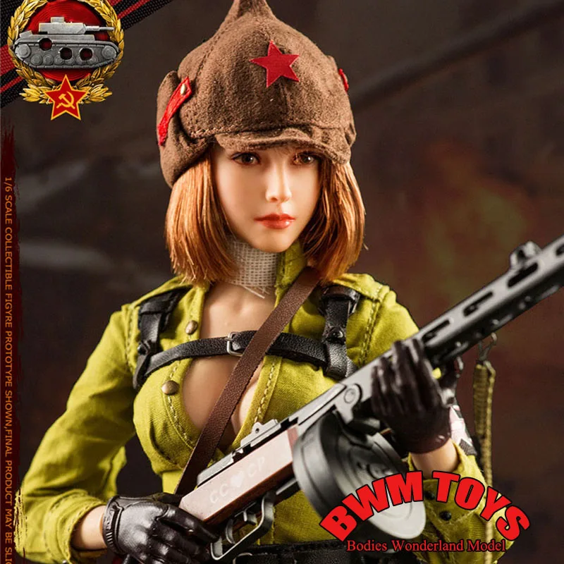 

В наличии Флагман FS73036 1/6 Коллекционный советский танк Лейтенант Галины 12 дюймов Женский солдат Полный набор Фигурка Модель Куклы