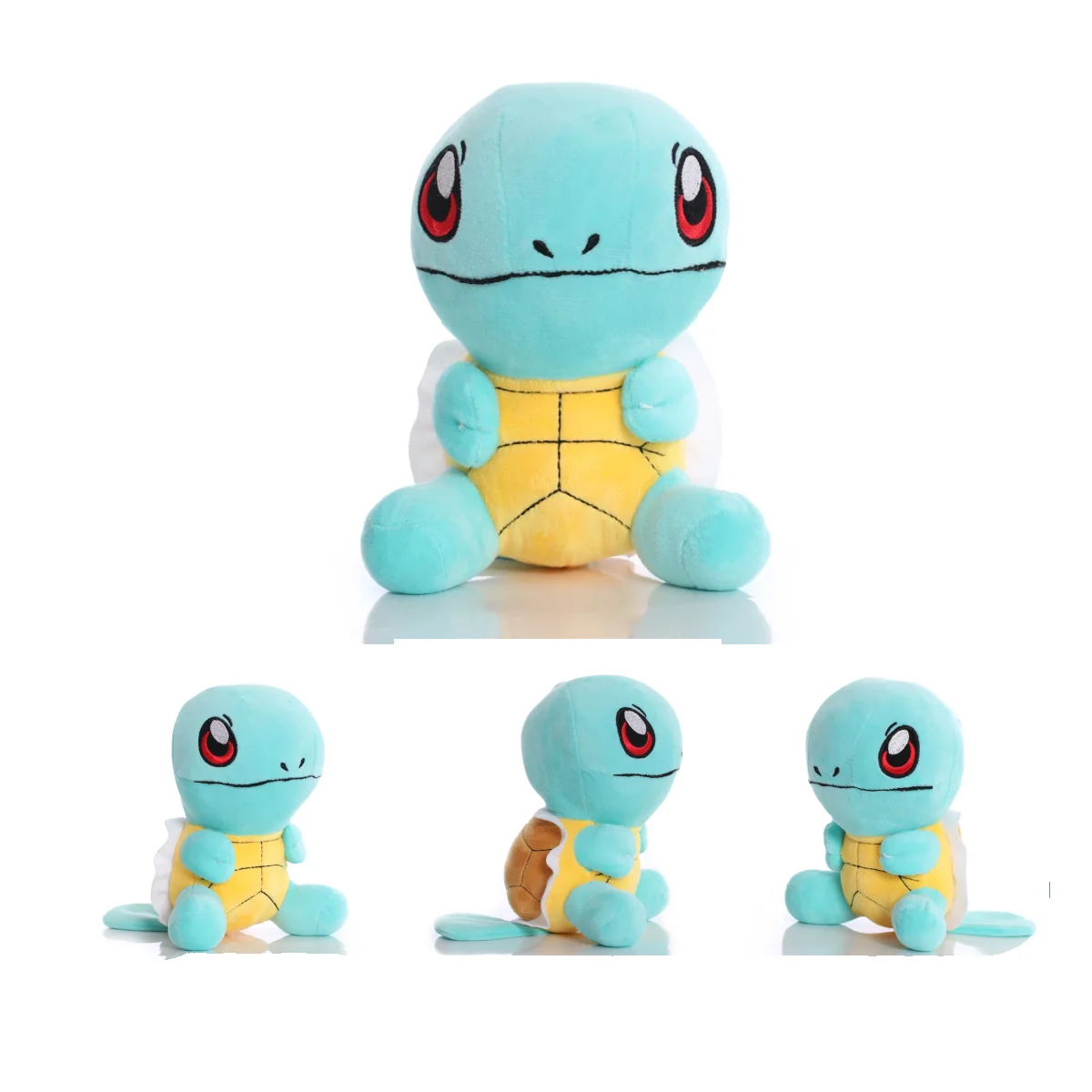 Pokemon Pikachu Plush Toys Squirtle Family Stuffed Dolls Wartortle Blastoise Plushies Toy Hobbies Collection For Kids Xmas Gifts