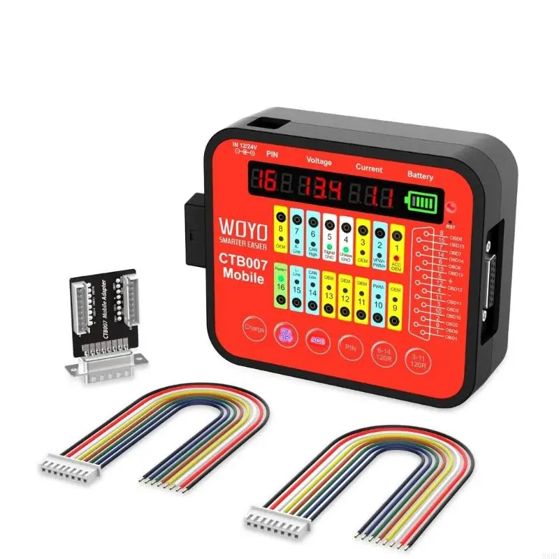 

X6HF Lightweight Plastic Vehicle Engine Control Unit inspector With Mobile Energy Supply For Fast Inspection Pin Circuit In Car