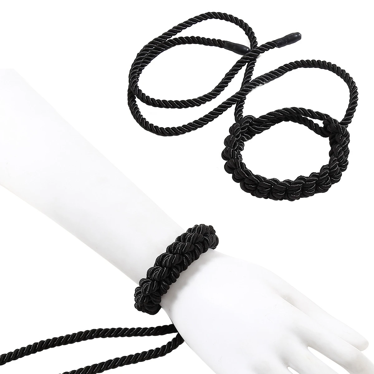 

Men And Women Fetish Slave Role Play Bondage Touch Hondage Fun Accessories of Silk Rope Handcuffs Leg Cuffs Multifunctional game