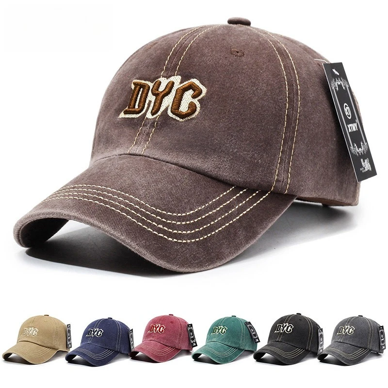 

Vintage Washed Baseball Cap Fashion Trendy Hat Streetwear Versatile Curved Brim Hard Top Couple Hat for Men Women Daily Wear