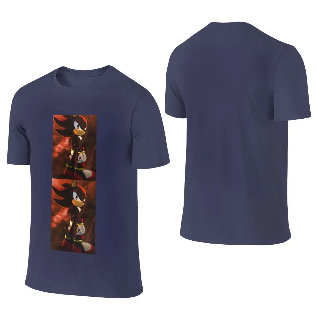 Shadow The Hedgehog Sweat-Absorbing Reversible T-shirt Artistic Boy   Men's T-shirts