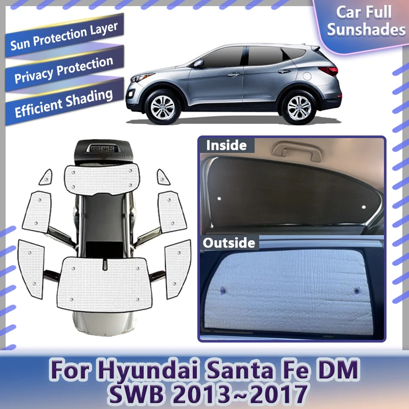

Car Sunshade For Hyundai Santa Fe DM SWB 2015 2013~2017 Window Front Windshield Protection Reflector Shade Sun Visor Accessories