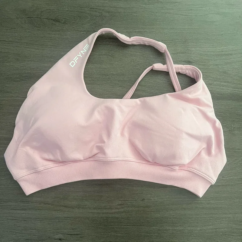 Impact Brassiere Bra Women Seamless Halter Top High Support Impact Push-up Open Back Gym Wear Fitness Yoga Workout Underwear