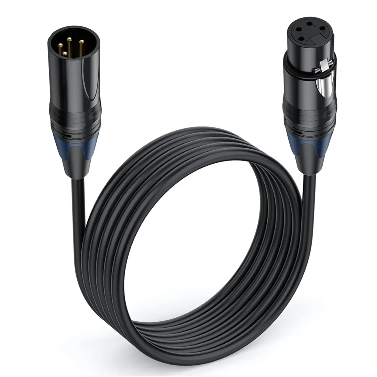 L70A 20m 4-Pin Male to Female 4Pin XLR Supply Cable Extend Cord for DSLR Camera Monitoring Audio Mixing Console