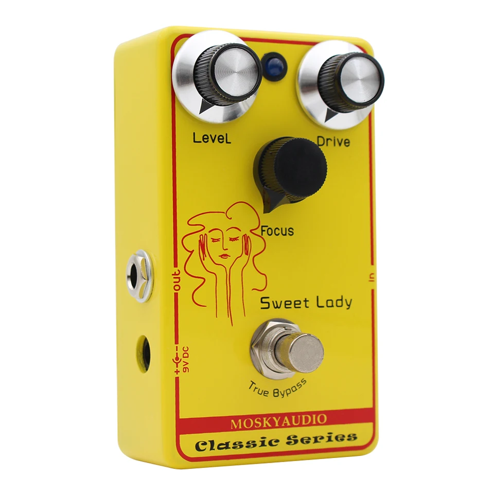 Mosky Sweet Lady オーバードライブ エフェクト ペダル エレキギター用