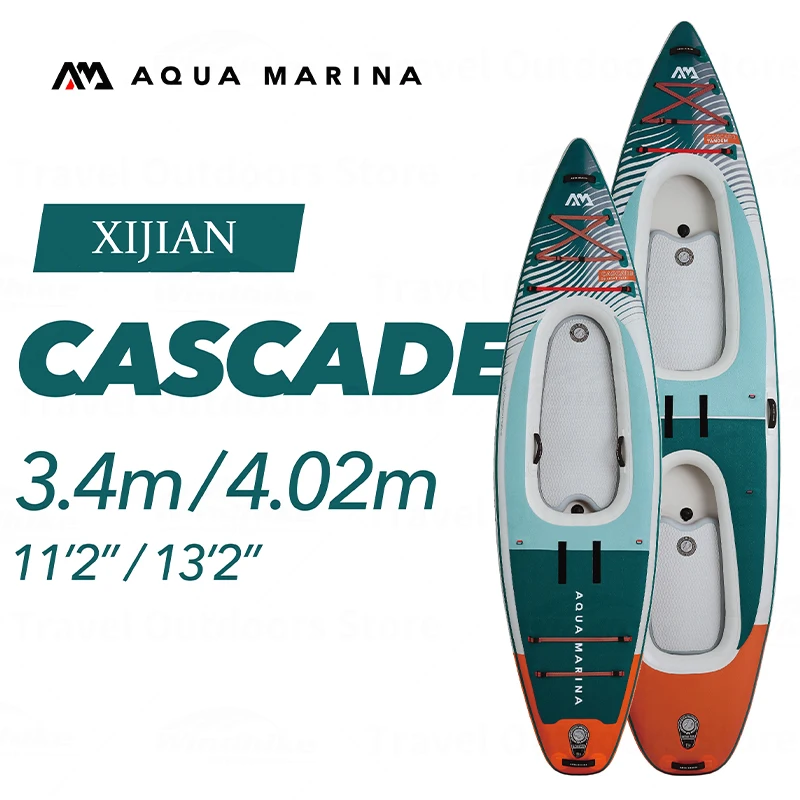 AQUA MARINA Surfboard With Drain Valve Stand-up Paddleboarding Removable Air Chamber Family Kayak Multi-purpose Paddle Board