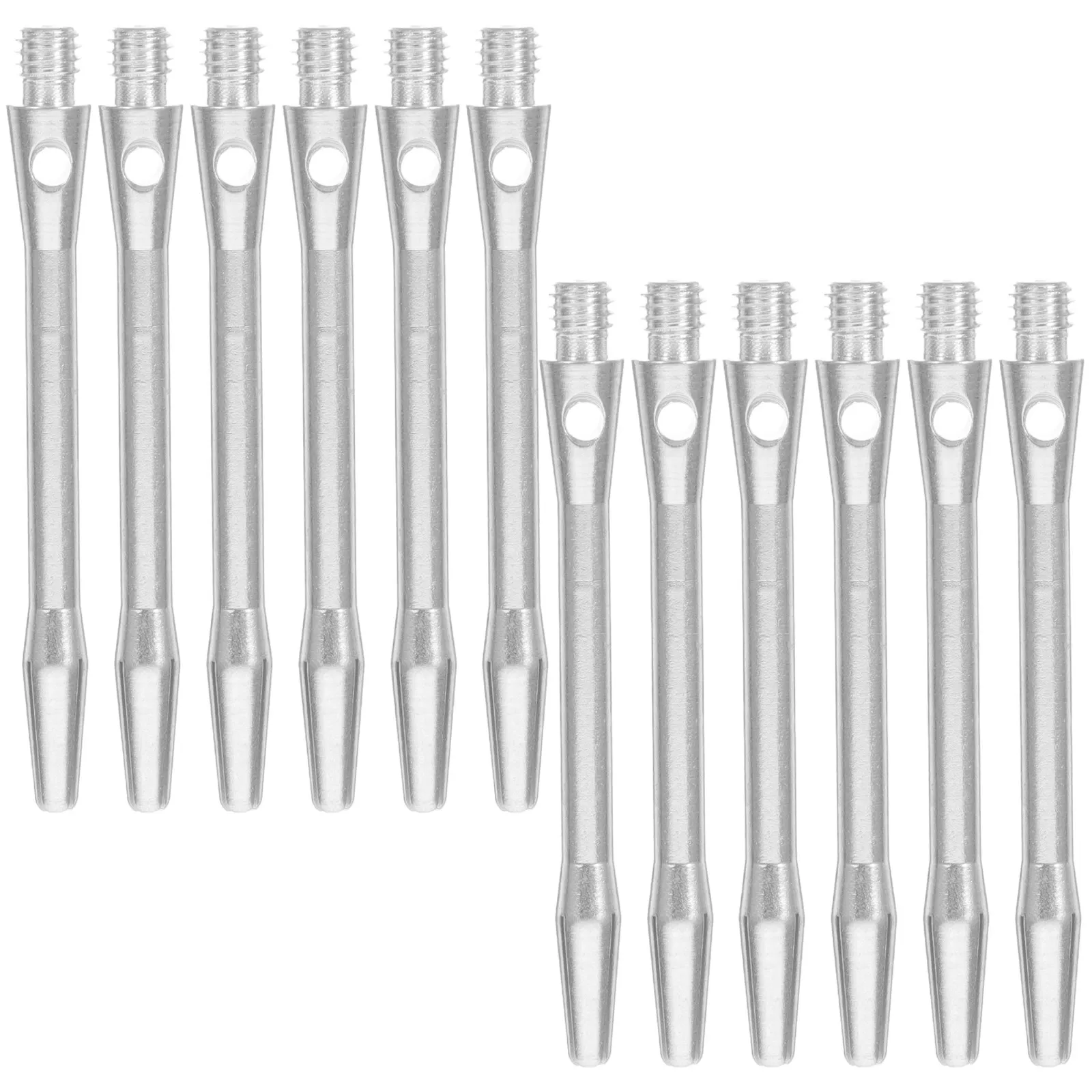 12 Pezzi Aste Filettate in Alluminio per Sostituzione Punte in Acciaio, Accessori Professionali Leggeri e Resistenti per il Gioco