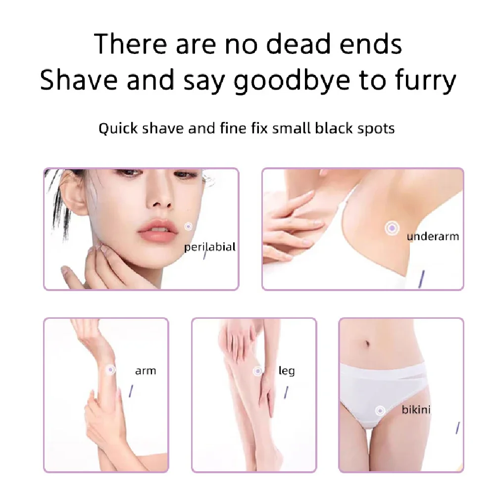 Rechargeable Lady Electric Shaver, Bikini Line Trimmer for Women, Cordless Body Hair Trimmer for Private Area & Body Shaving