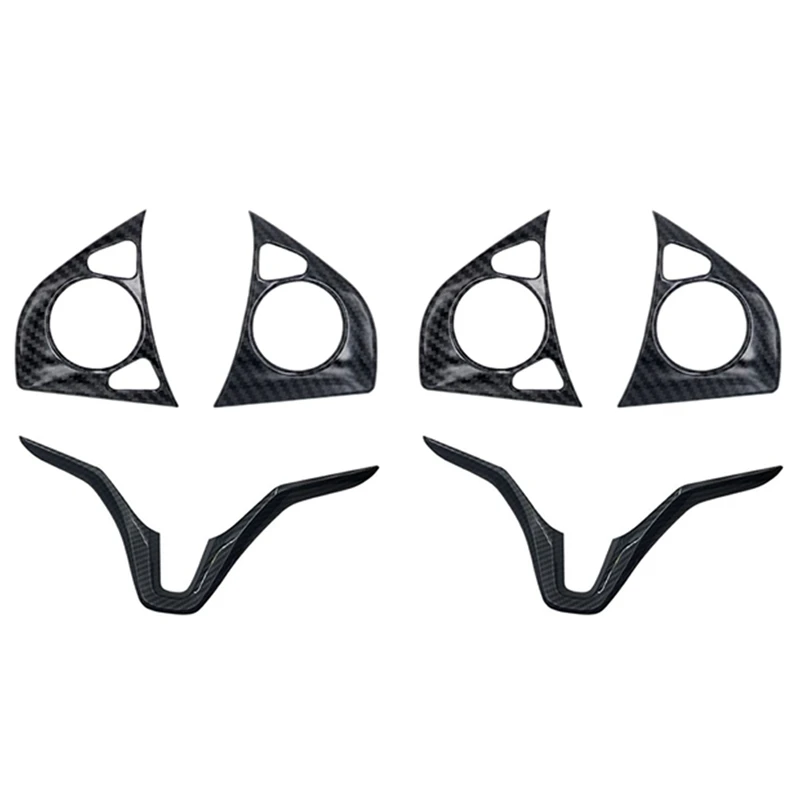 

2 шт., автомобильная наклейка на руль из углеродного волокна для Honda HRV HR-V VEZEL 2014-2020