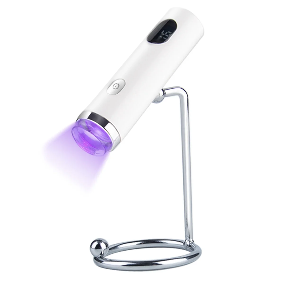 UV Light with Stamp Handheld Mini Nail Cure Lamp with Silicone Stamper Nail Dryer Fast Curing for Gel Polish Glue Gel