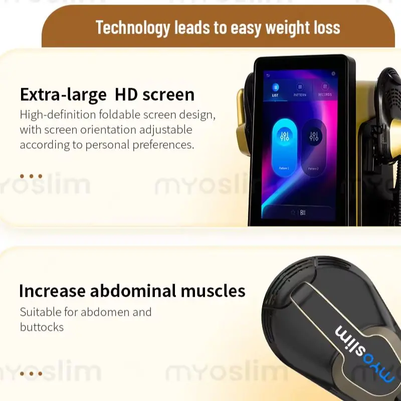 MYOslim Sculpting Body RF Fat Reduction Sculpt Machine Electromagnetic Muscle Stimulate SPA Slimming Equipment
