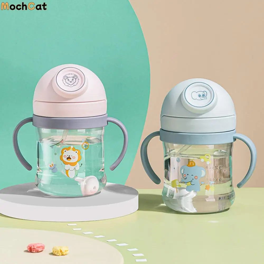 

Easy Cleaning Reusable Baby Training Cup Cartoon Animals Cute Baby Sippy Cup Durable Anti-choking Infants Water Bottle Children
