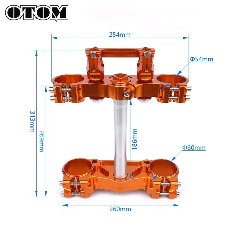 OTOM New Motorcycle Triple Clamps Steering Stem And Handlebar Bar Riser Mount For KTM EXC SX XCFW Husqvarna FC TC FX 125 250 450