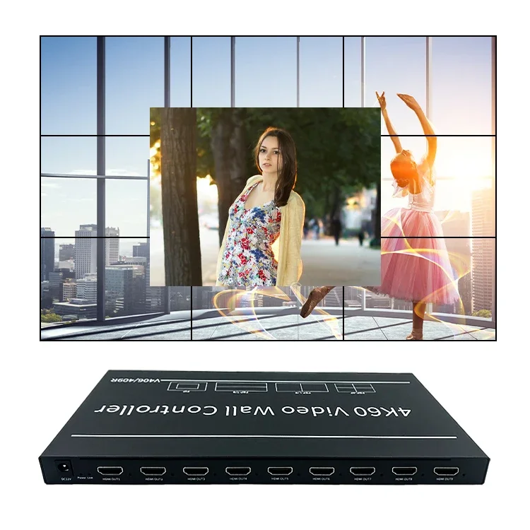Hot Selling Whole Screen Display 4K 3x3 2x3 video wall controller