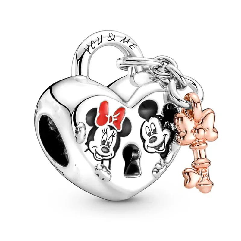 Disney Deadpool Charm Sterling Silver 925 Jewelry Pendant Beads DIY Women Jewelry Suitable for Original