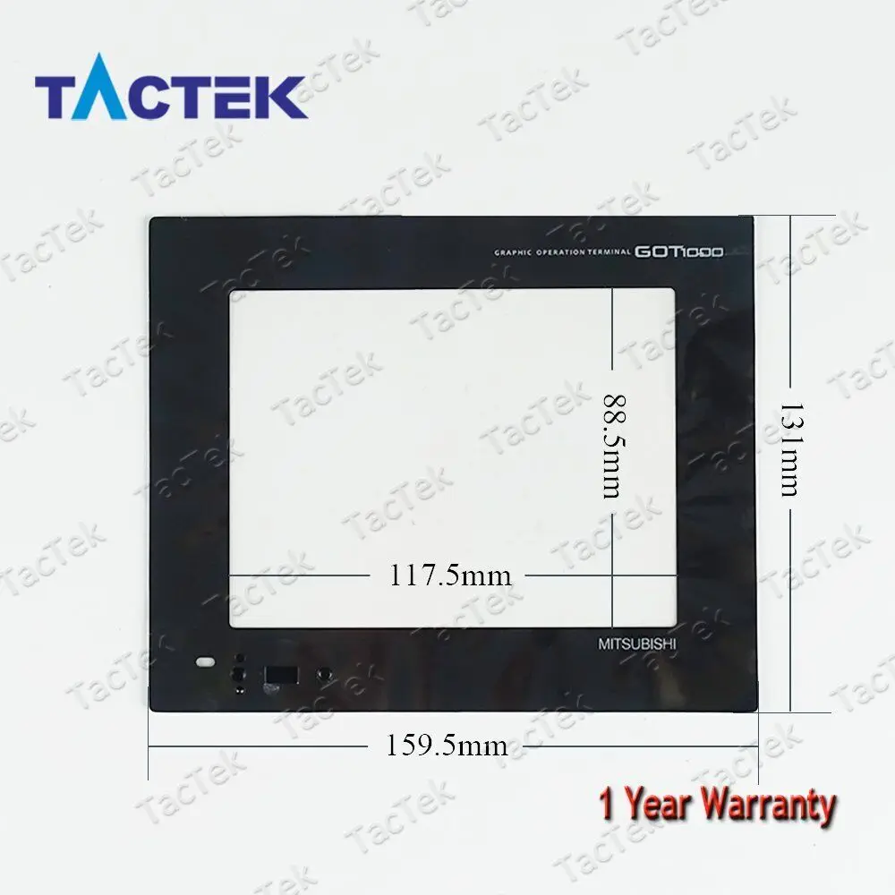 Touch Screen for GT1555-QSBD GT1555-QTBD GT1555-VTBD GT1555-QTBD-100 + Overlay