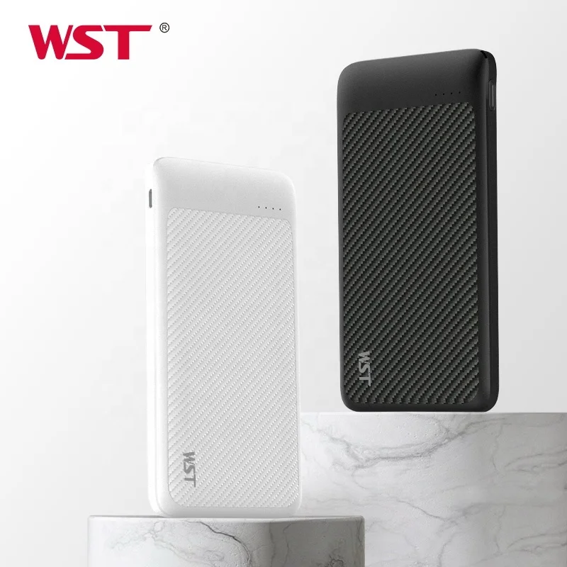 WST Handy Charge Power Bank Smartphones Slim Power Bank 10000 mah Low Price 18W Fast Charging Power Bank for Heating Pad Pet