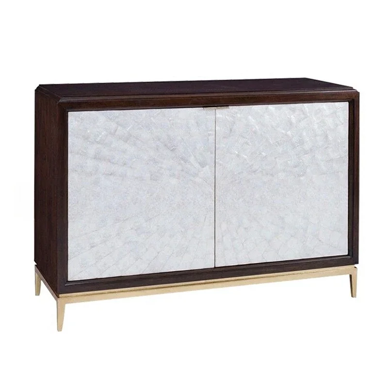 

Solid wood porch cabinet, simple and modern double door in the living room, light luxury in the foyer of the locker