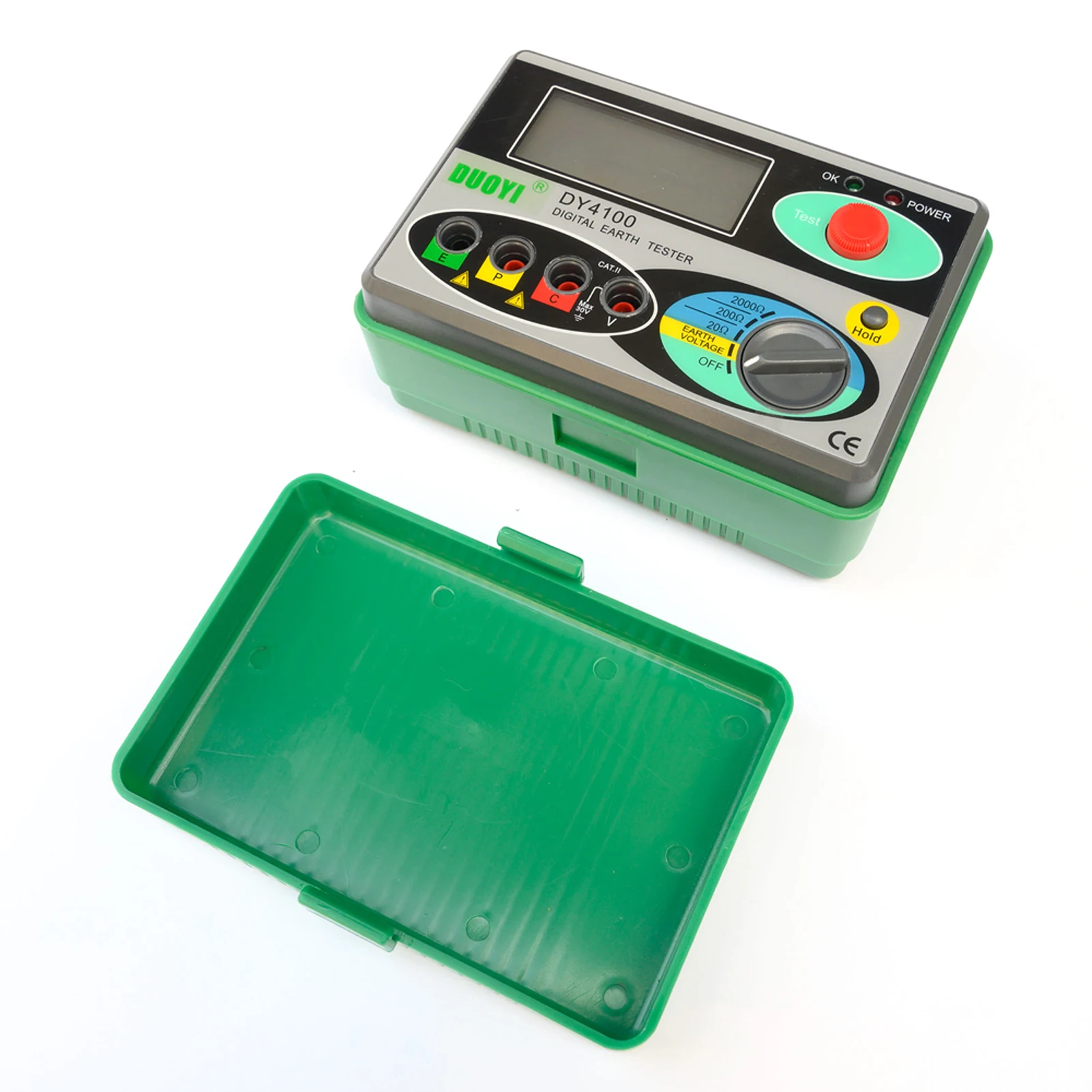 DUOYI Ground Resistance Tester Digital Grounding Resistance Meter Ground Resistance Tester Earth Resistance Tester Ground Resist