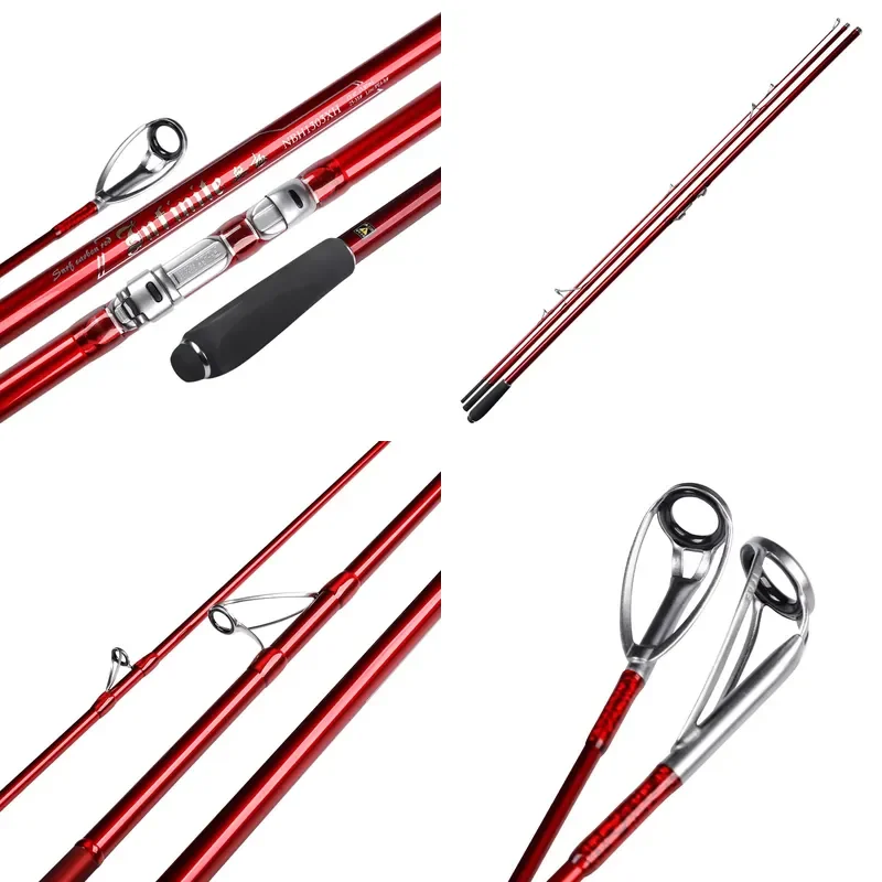Noeby 3 Section Spinning Fishing Rod Surf Rod