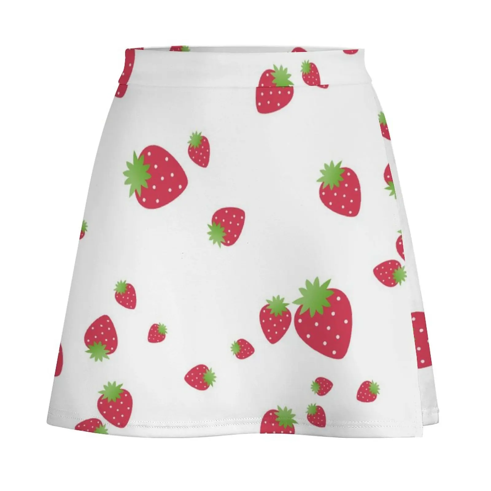 Strawberries Mini Skirt Short women′s skirts korean luxury clothing clothes skirt women Mini Skirt