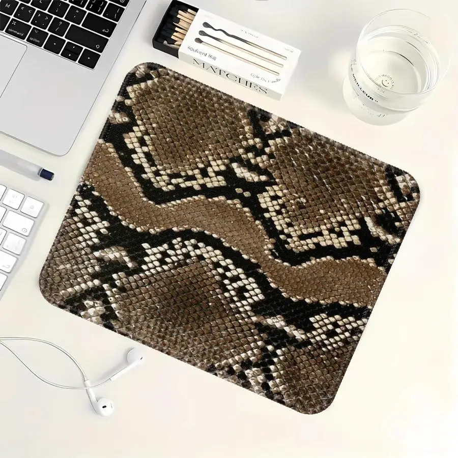 Fashion Snake Skin overlock Mouse Pad Keyboard Mouse Pad office Pad Computer Laptop Pad Desk accessories Game Console Pad