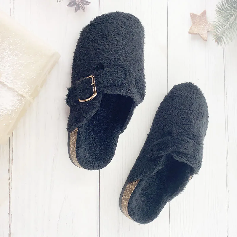 

Женские сандалии, повседневные винтажные сандалии с закрытым носком и толстой подошвой, удобные нескользящие износостойкие шлепанцы