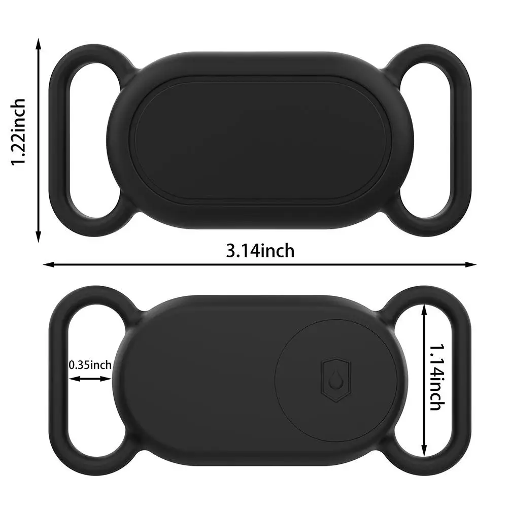 Silicone Cover For Galaxy SmartTag2 Protective Case Skin Cover Keychain Shock Resistant Smart Tag Holder Case For Dogs Cats